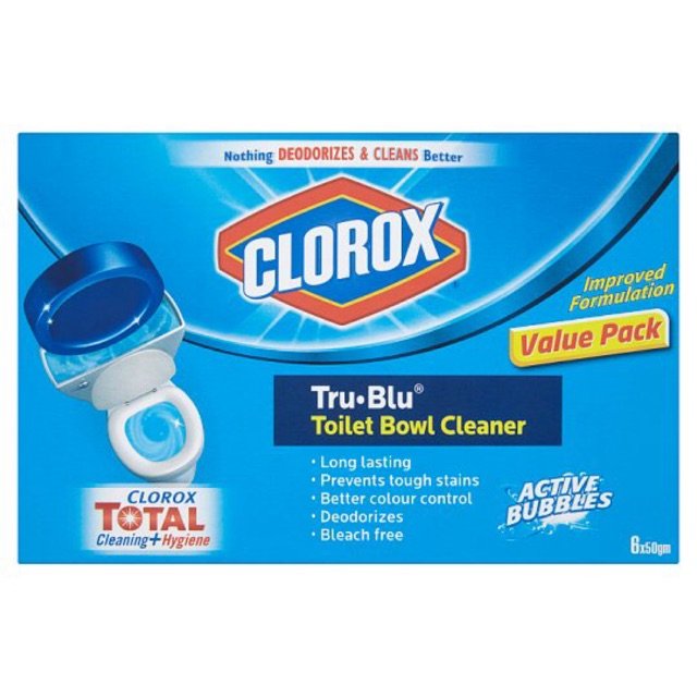 Clorox Tru Blu Toilet Blue Cleaner 6 x 50g