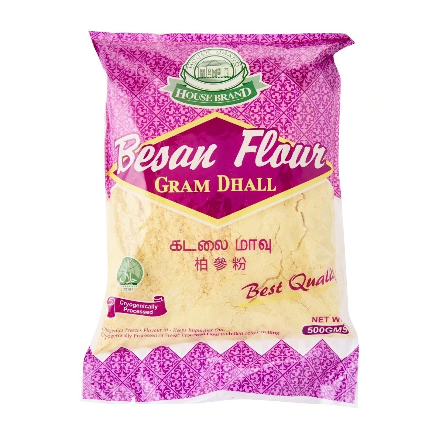 House Brand Besan Flour 500g (Gram Dhall)