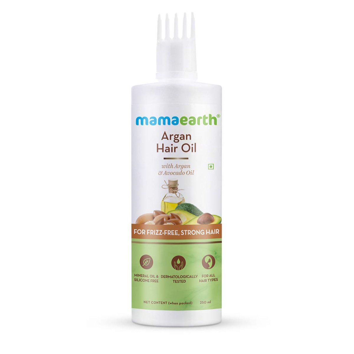 Mamaearth Argan Hair Oil with Argan Oil & Avocado Oil For Frizz-Free & Stronger Hair 250ml