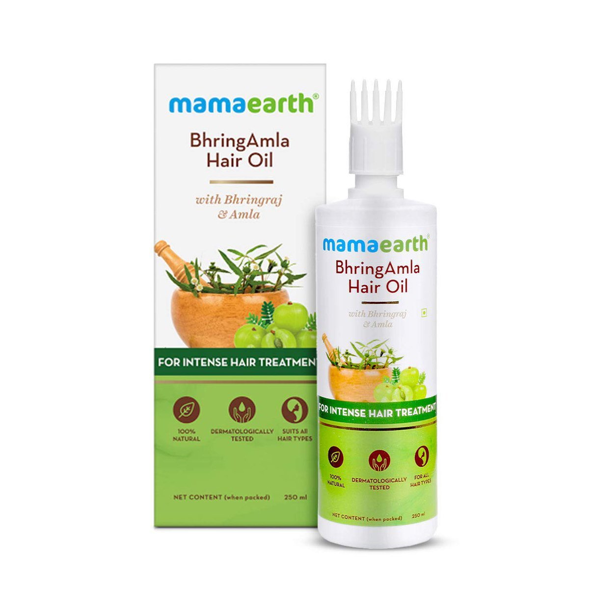 Mamaearth Bhring Amla Hair Oil with Bhringraj & Amla For Intense Hair Treatment 250ml
