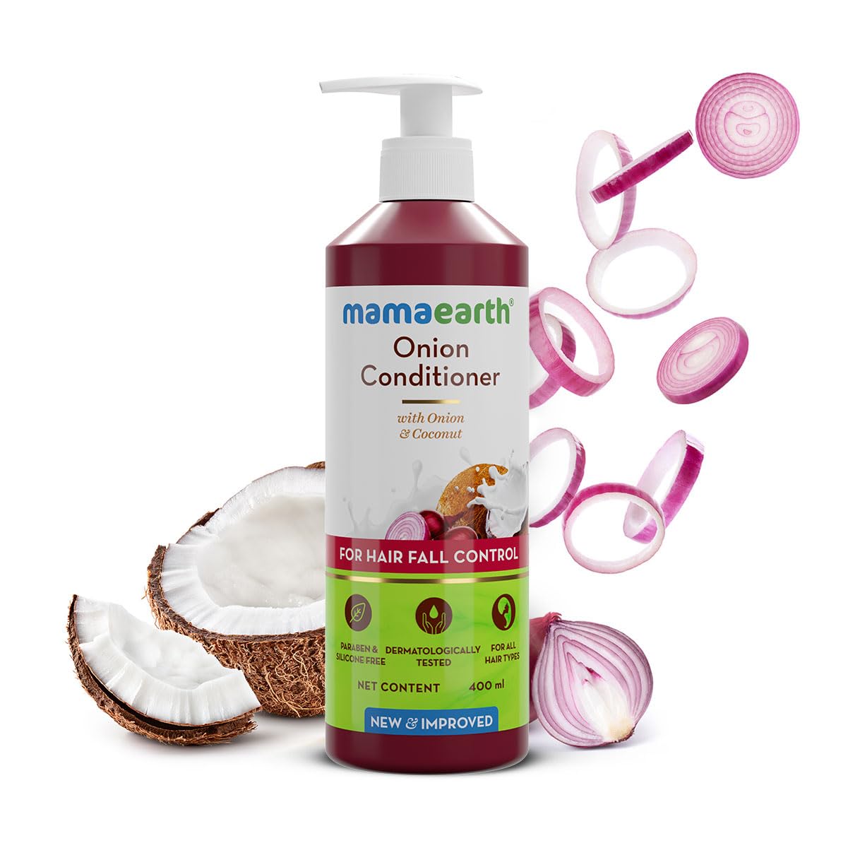Mamaearth Onion Conditioner – Hair Growth & Fall Control 400ml