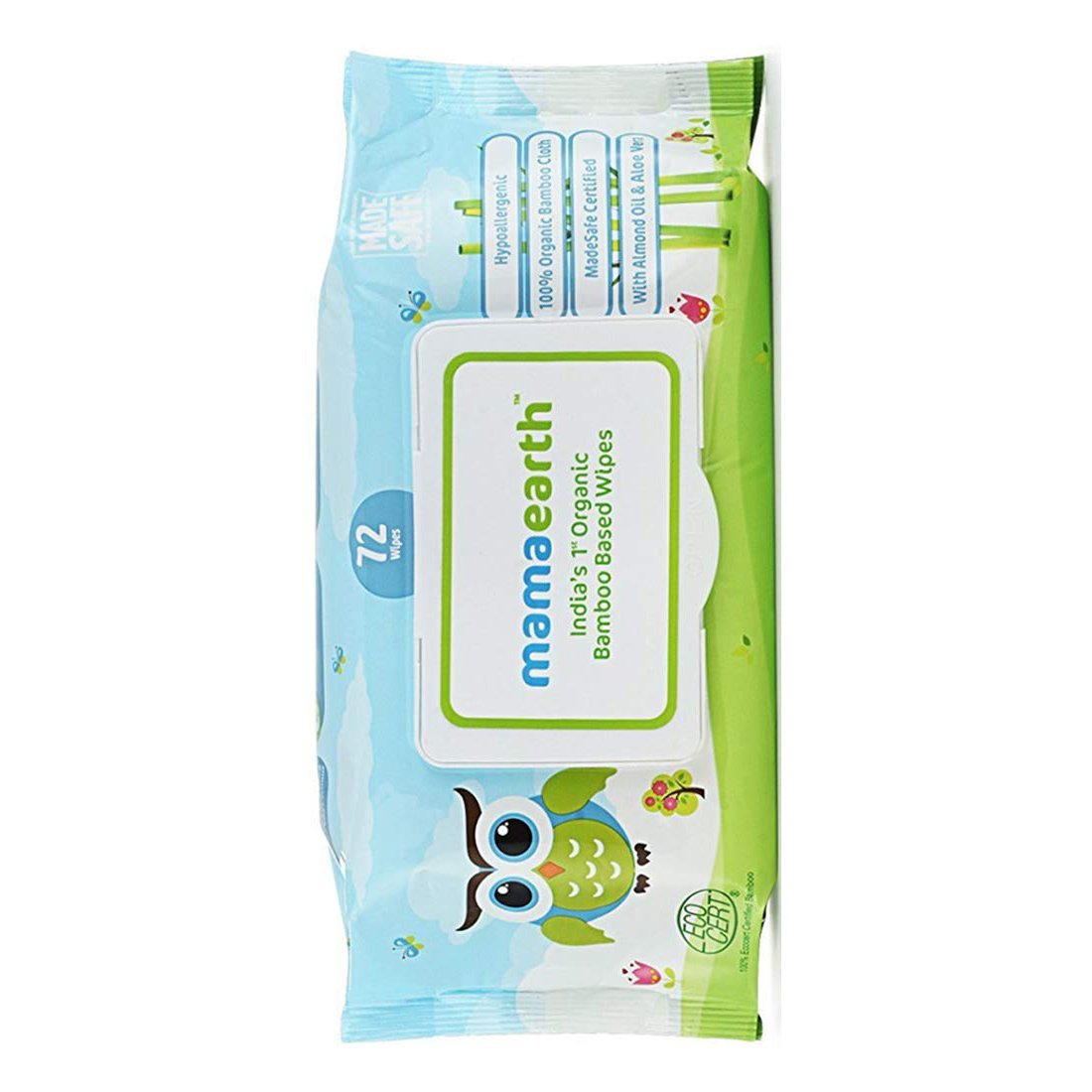 Mamaearth Organic Bamboo Based Baby Wipes 72pcs