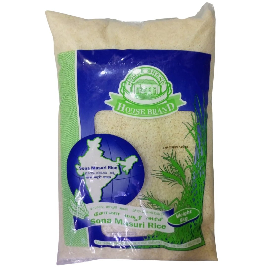 House Brand Ponni Raw Rice (Sona Masoori) 5kg