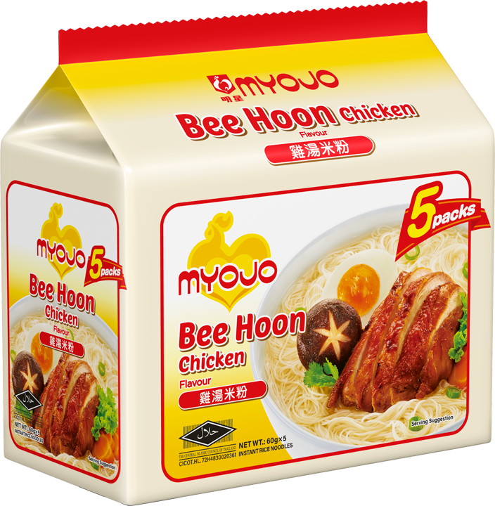 Myojo Bee Hoon Chicken (Halal) 5 x 60g