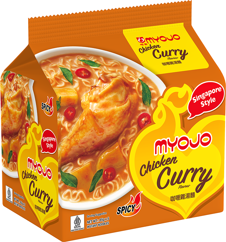 Myojo Chicken Curry Noodles (Halal) 5pcs x 85g