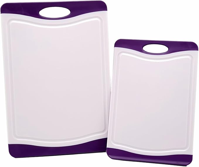 NEOFLAM Antimicrobial Cutting Board (2 Piece) - Purple