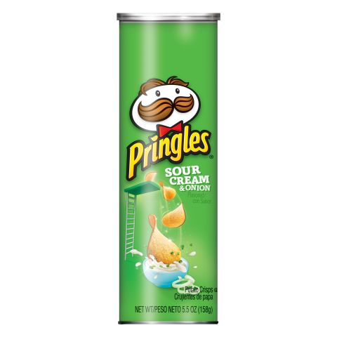 Pringles Potato Crisps - Sour Cream & Onion 134g