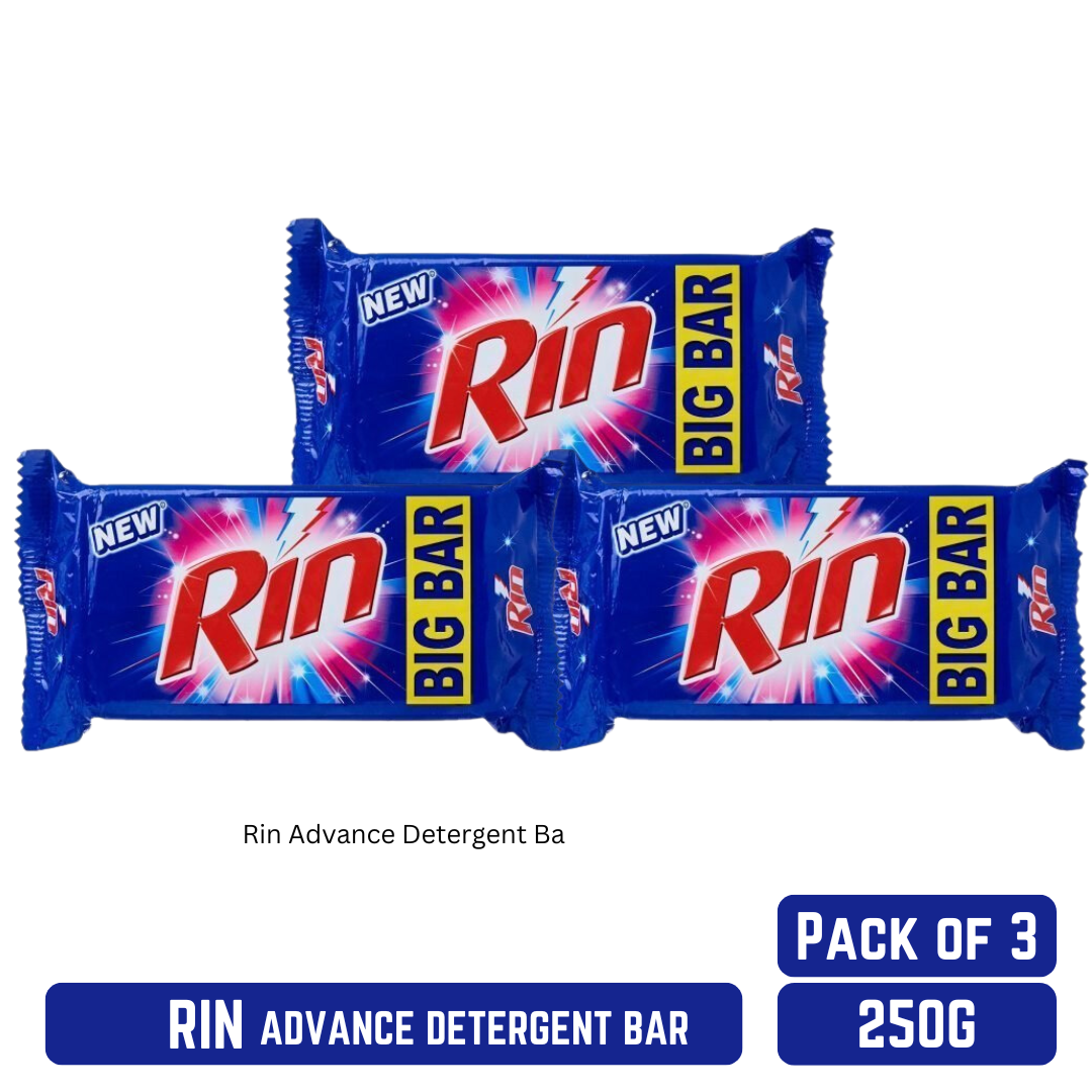 Rin Advance Detergent Bar 225g (Pack of 3)