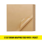 12 Cut Brown Wrapping Food Paper 1 Packet