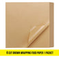 6 Cut Brown Wrapping Food Paper- 1Pack