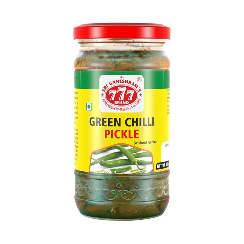 777 Green Chilli Pickle 300g