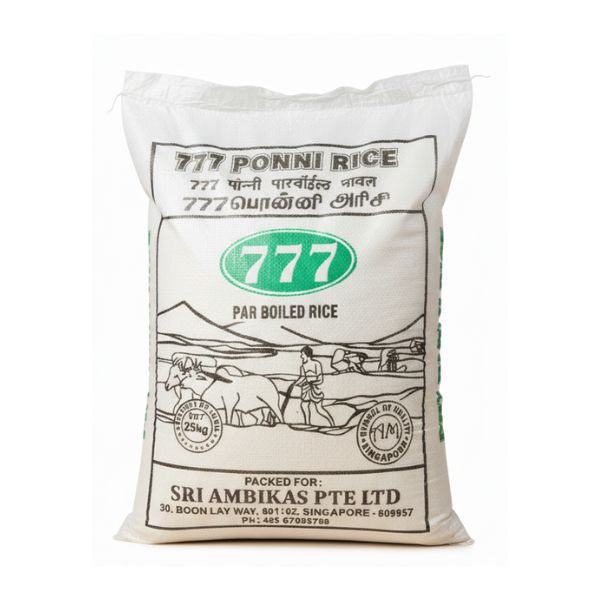 777 Parboiled Ponni Rice 25kg