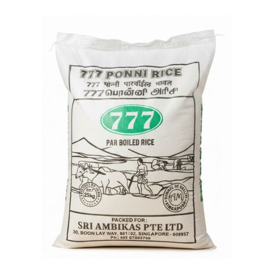 777 Parboiled Ponni Rice 25kg