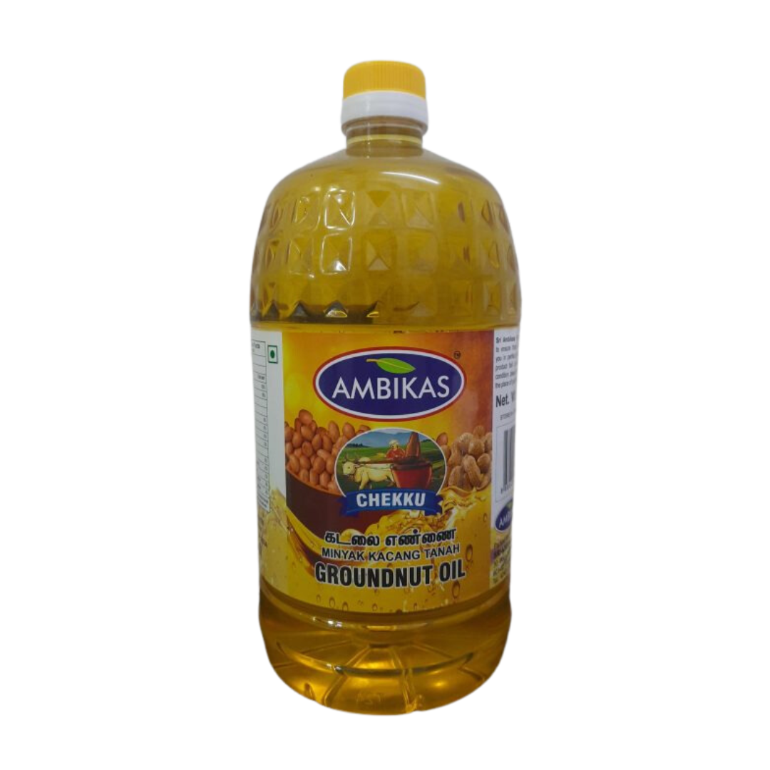 Ambikas Chekku Groundnut Oil 2L