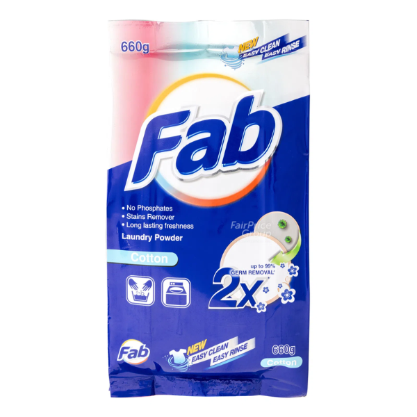 Fab Laundry Powder Cotton 660g