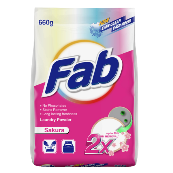 Fab Laundry Powder Sakura 660g