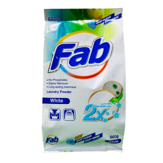 Fab Laundry Powder White 660g