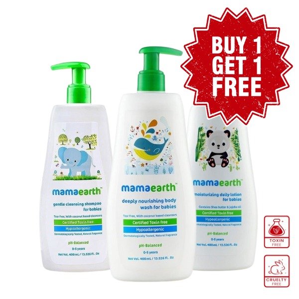 Gentle Cleansing Shampoo 400ml+ Deeply Nourishing Body Wash 400ml + Daily Lotion 400 (Buy 1 Get 1 Free)