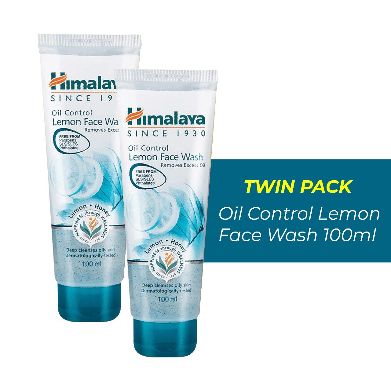 Himalaya Oil Control Lemon Face Wash 100ml (Twin Pack)