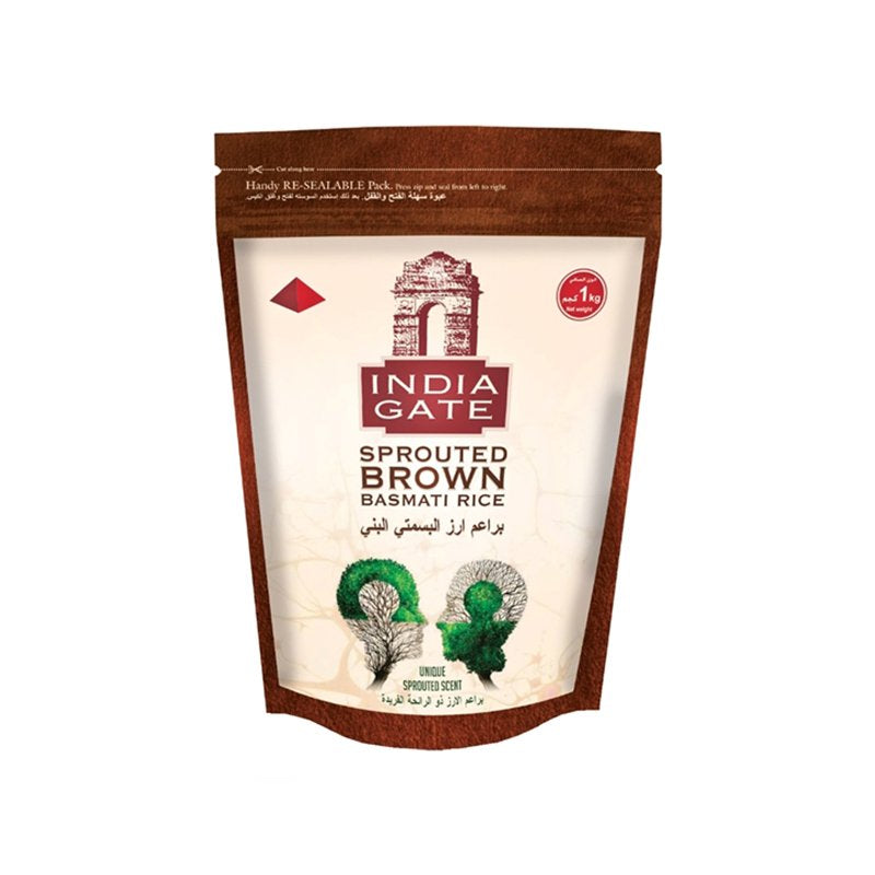 India Gate Sprouted Brown Basmati Rice 1kg