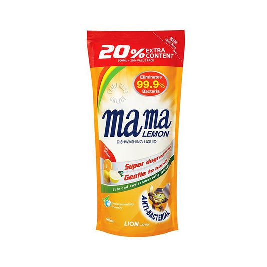 Mama Lemon Dishwashing Liquid Fresh Citrus 600ml