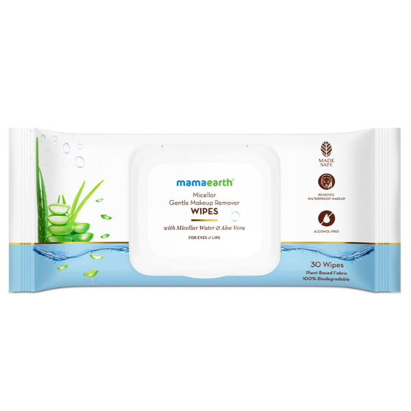 Mamaearth Micellar Gentle Makeup Remover Wipes 30pcs