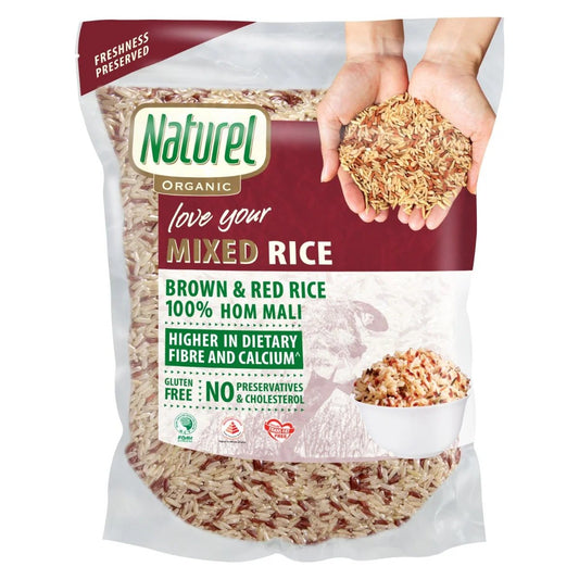 Naturel Organic Brown & Red (Mix) Rice 2kg