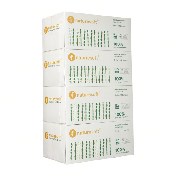 Naturesoft 3ply Premium Facial Tissue Box 120s