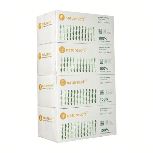 Naturesoft 3ply Premium Facial Tissue Box 120s