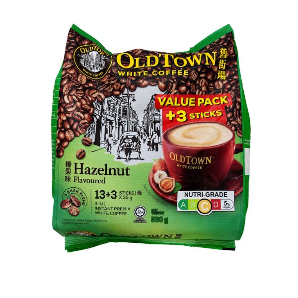 Oldtown White Coffee Hazelnut Flavour 3 in 1 (Value Pack) 560g