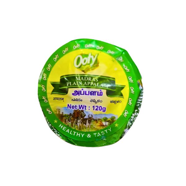 Ooty Madras Plain Appalam 120g