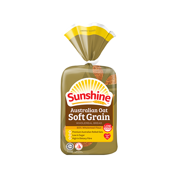 Sunshine Australian Oat Soft Grain Wholemeal Bread 400g