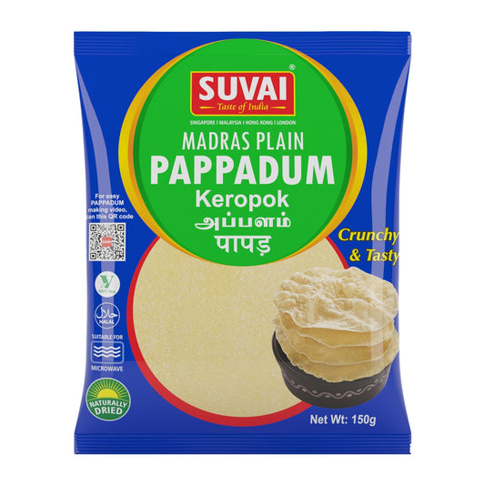 Suvai Appalam/Keropok/Pappadum/Papad 150g