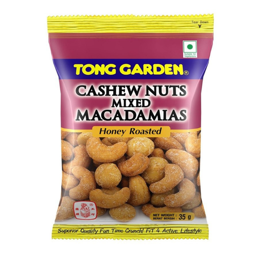 Tong Garden Cashew Nuts Mixed Macadamias Honey Roasted 35g