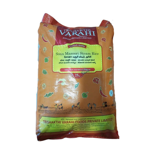 Varahi Sona Masoori Steam Rice 25kg