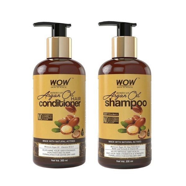 Wow Skin Science Argan Oil Combo: Conditioner +Shampoo 300ml