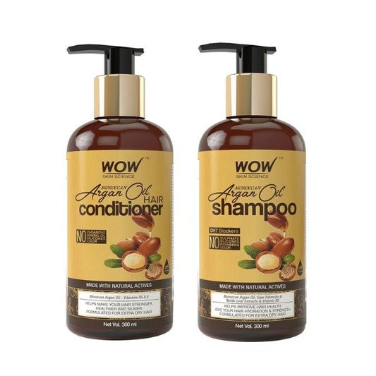 Wow Skin Science Argan Oil Combo: Conditioner +Shampoo 300ml