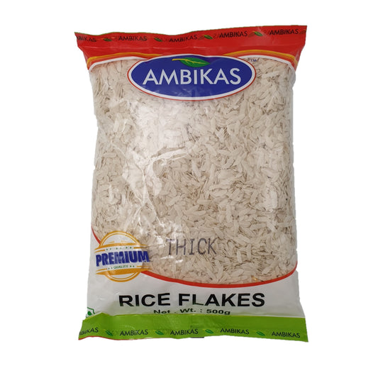 Ambikas Thick Rice Flakes (Poha/Aval) 500g