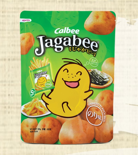 Calbee Jagabee Potato Sticks - Seaweed 5 x 17g
