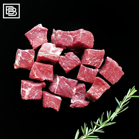 Frozen Diced Beef Chuck 1kg
