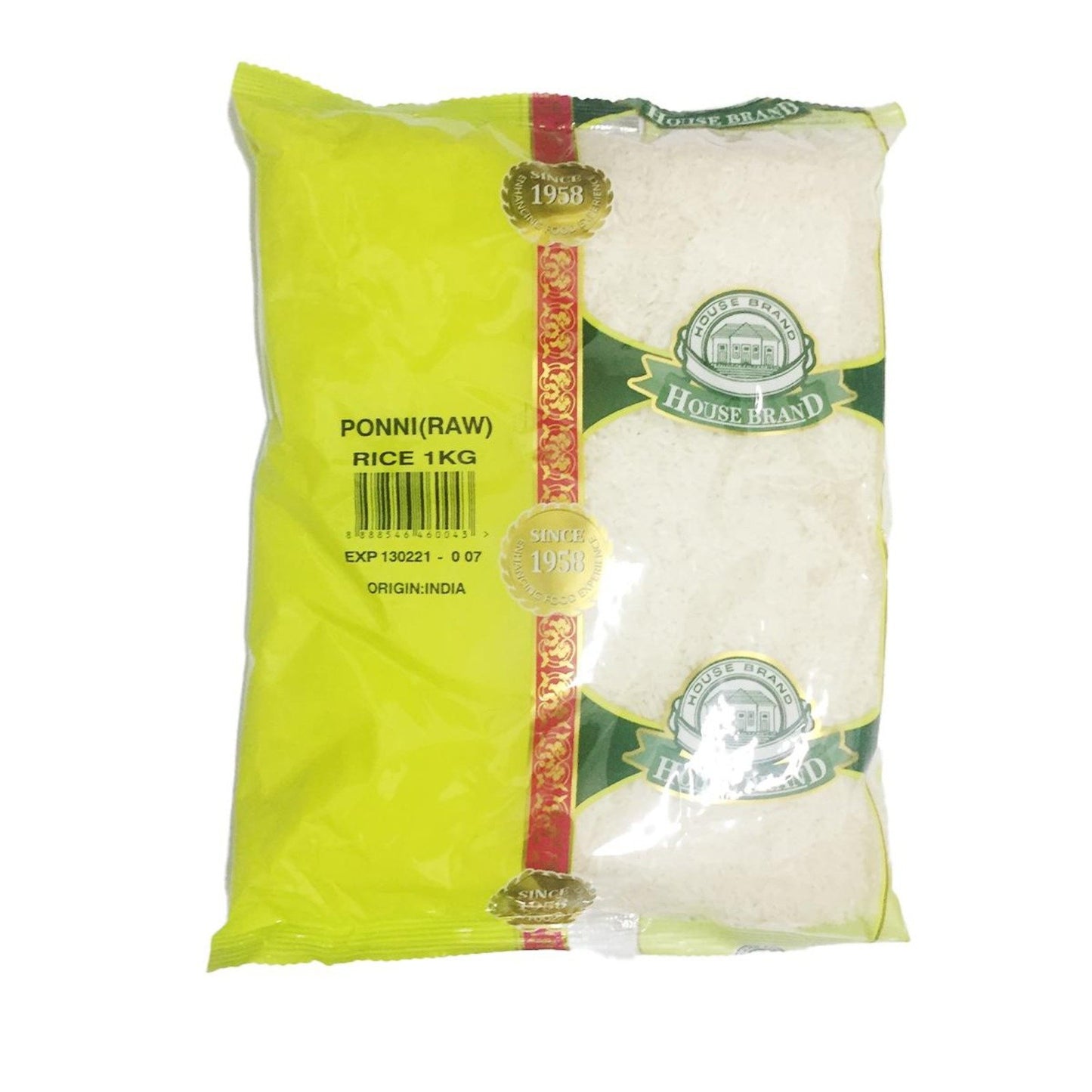 House Brand Ponni Raw Rice (Sona Masoori) 1kg