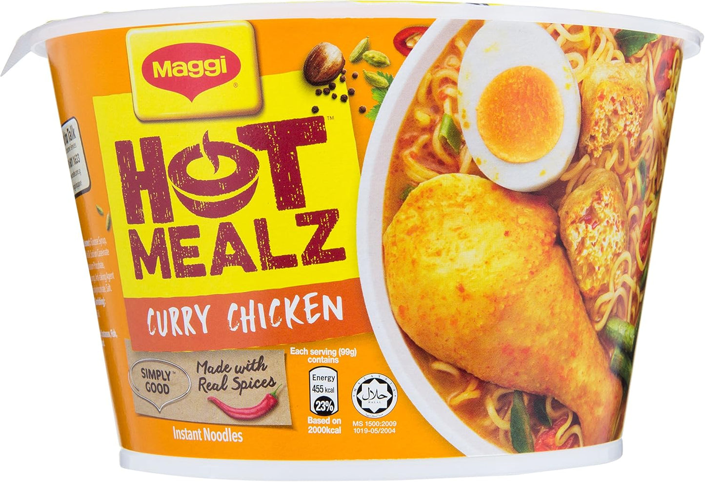 Maggi Hot Mealz Instant Bowl Noodles - Curry Chicken 99g