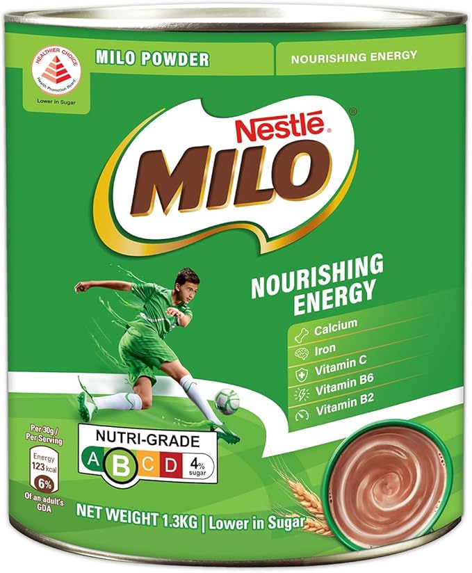 Milo Instant Chocolate Malt Drink Powder with Milk - Regular 1.3kg