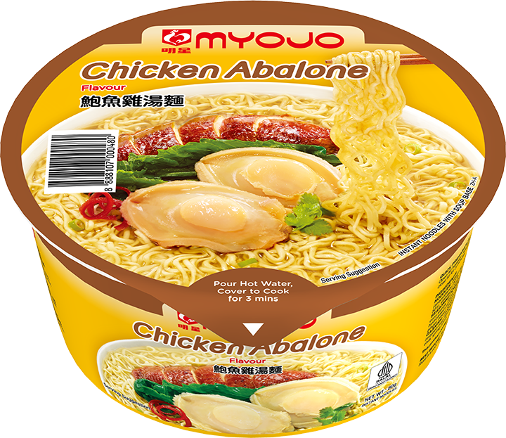 Myojo Bowl Chicken Abalone Noodles (Halal) 80g
