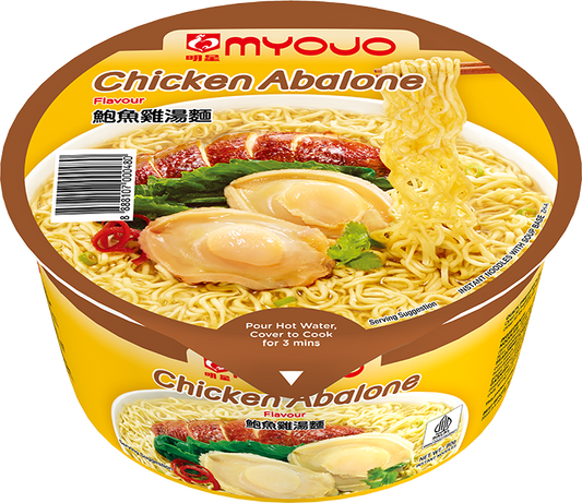 Myojo Bowl Chicken Abalone Noodles (Halal) 80g