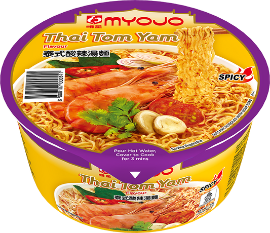 Myojo Bowl Thai Tom Yam Noodles (Halal) 79g
