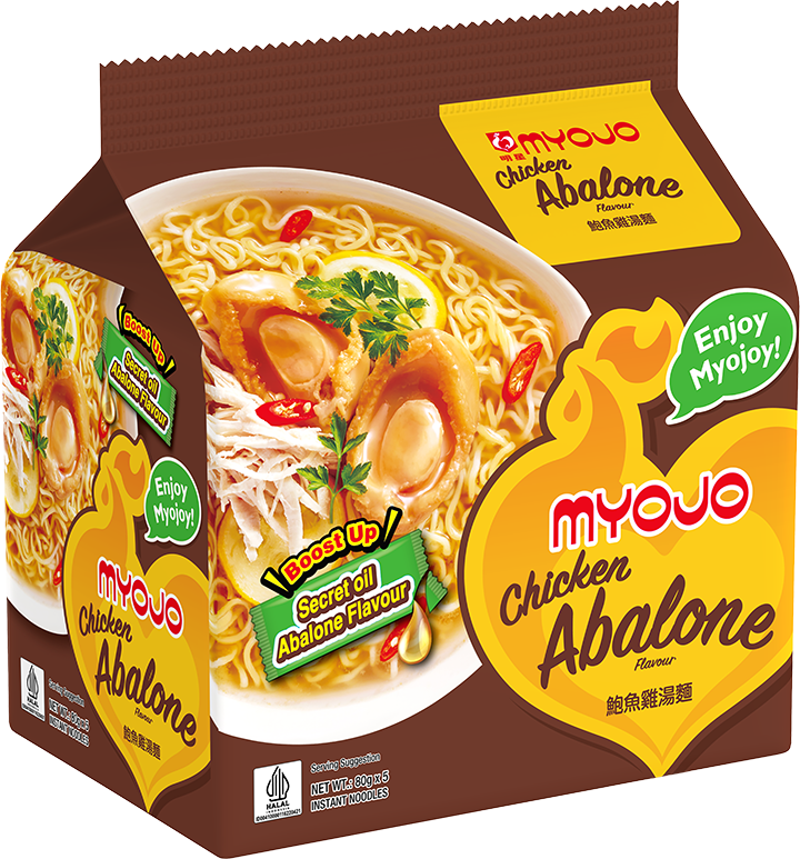 Myojo Chicken Abalone Noodles (Halal) 5pcs x 80g