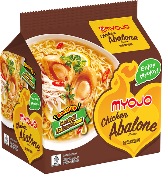 Myojo Chicken Abalone Noodles (Halal) 5pcs x 80g