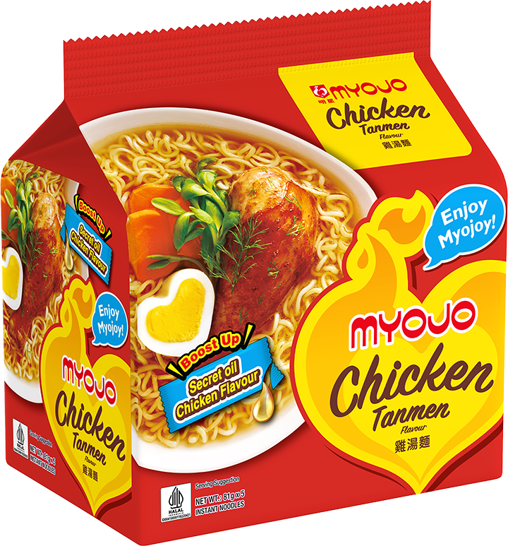 Myojo Chicken Tanmen Noodles (Halal) 5pcs x 81g