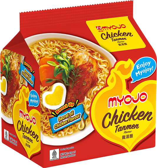 Myojo Chicken Tanmen Noodles (Halal) 5pcs x 81g